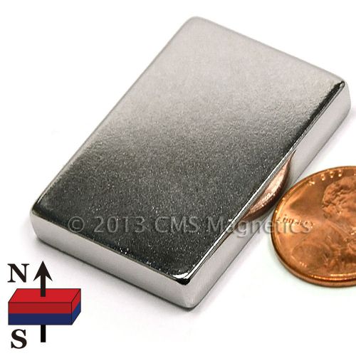 N45 rectangular neodymium magnet 1 1/2x1x1/4&#034; rare earth 50 pc for sale