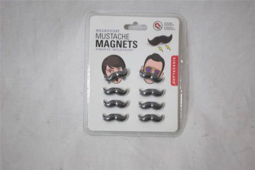 Mustache magnificent magnets set of 8 by kikkerland for sale