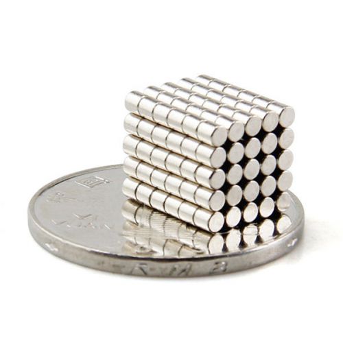 N40 Strong Rare Earth Disc Magnets D2x2mm  2mm x 2mm Pack of 100pcs
