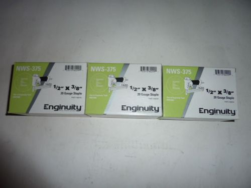 enginuity by paslode 1/2&#034; X 3/8&#034;  20 Guage Galvanized Staples crown box of 15000