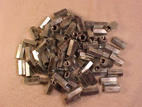 50  3/8 in 16 zinc-plated standard hex all thread coupling regular nut. for sale