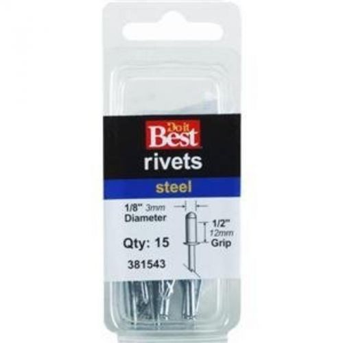 Pop rivets, 1/8x1/2 stl rivet do it best pop rivets 381543 009326316017 for sale