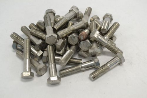 Lot 34 new the f593g316 stainless hex cap screw standard 5/8 - 10 x 3 b248178 for sale