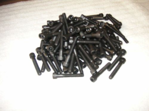 Lot of 200 pcs 1/4-20 x 1 1/2&#034; black allen hex screws for sale