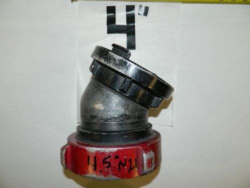 Fire hose reducer adapter 4&#034; stroz to 4.5&#034; nh 30 elbow  100mm to 4.5 inch nst for sale