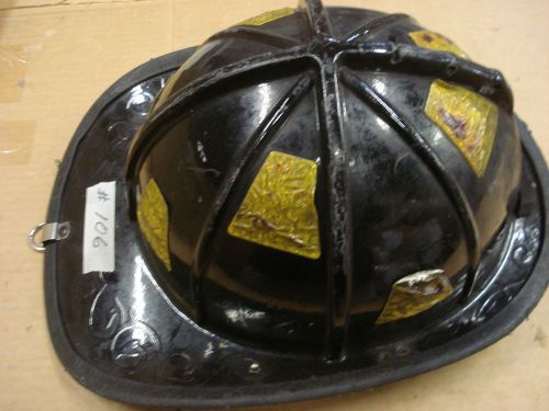 Cairns 1010 black helmet + liner firefighter turnout fire gear ......#106 for sale