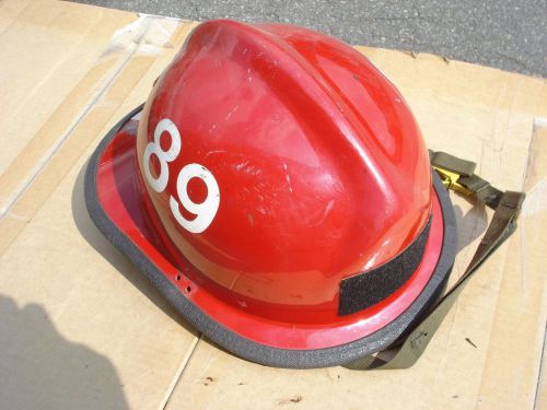 Cairns helmet 660 + liner firefighter turnout fire gear #218 red for sale