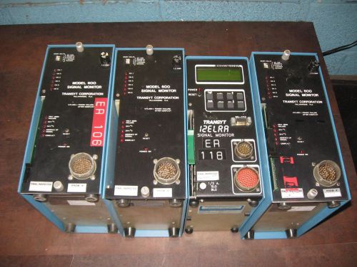 Qty 4 Traffic Signal Conflict Monitor 6 Channel Transyt Model 600 12ELRA 3 cards