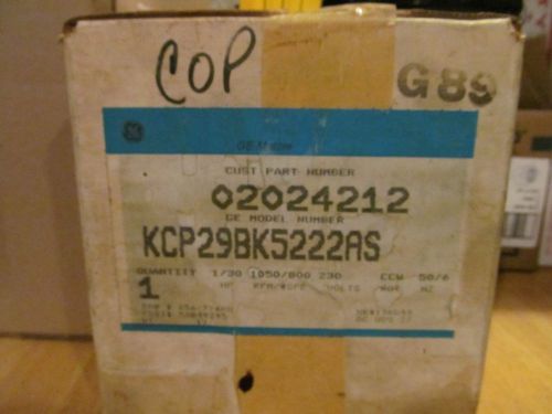 Ge kcp29bk5222as 1/30 hp. 230 volt dual shaft motor 1050 rpm for sale