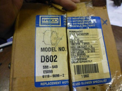 Fasco D802 Replacement Motor 460 Volt 150 rpm 1/2 HP Permanent Split Capacitor