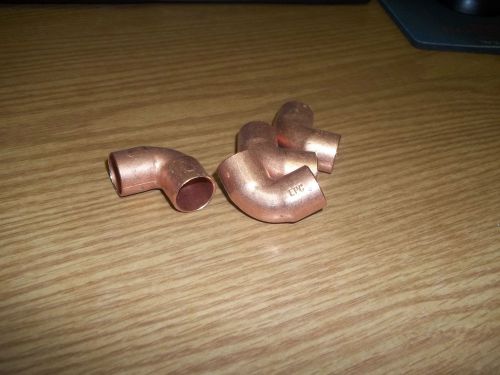 Lot 10x copper fitting 90 degree elbow cxc 5/8 inside diameter for sale