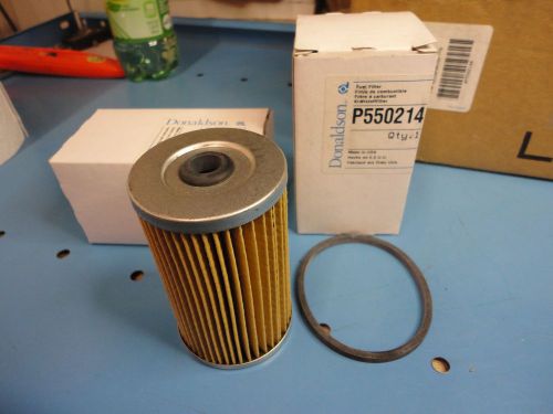 Made in U.S.A., New, Free Ship, Pair of Donaldson P550214 Fuel Filters W/Gasket
