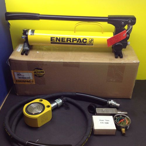 Enerpac rsm300 low height hydraulic cylinder set p39 pump spx 9040 gauge for sale