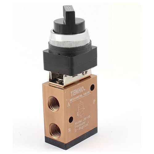 Jm-06a 1/4pt thread 3/2 way push button pneumatic mechanical valve for sale