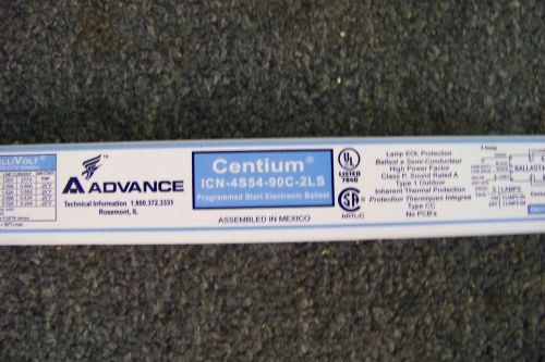 NEW Advance Centium ICN-42S54-90C-2LS Ballast 120V, 2 AMP, 54Watt