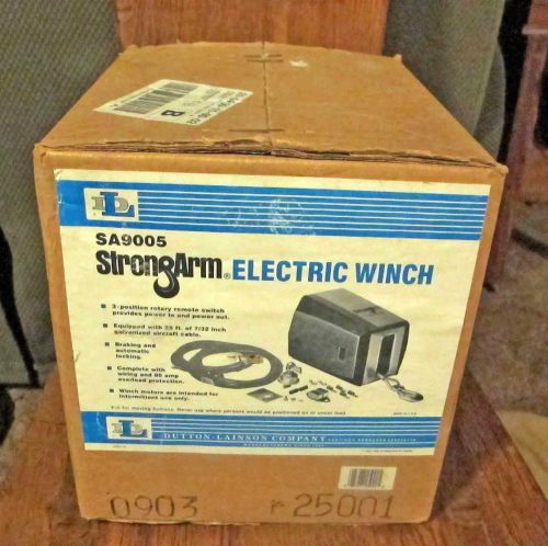 Strongarm 12v dc electric winch with dash-mounted remote - 3000 lbs new in box for sale