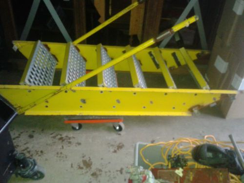 Industrial steel staircase 6 step heavy duty for sale
