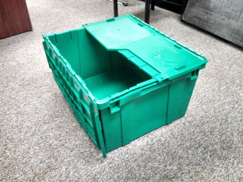 Orbis fp261 green flip-top bins 23.9&#034; x 19.6&#034; x 12.6&#034; for sale