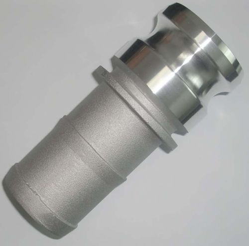 Part e 300 size 3&#034; male camlock x hose barb aluminum camlock adapter for sale
