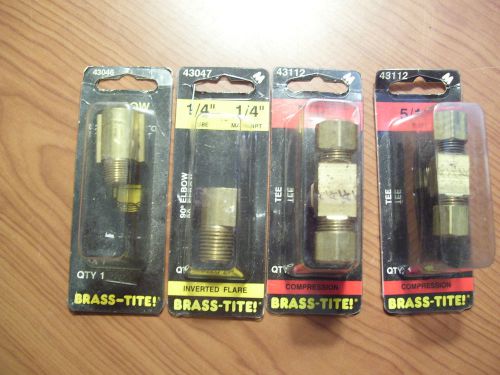 Lot of brass-tite fittings - 4 nib for sale