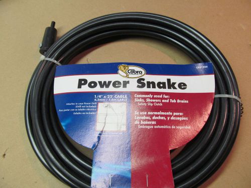 Cobra power snake 1/4&#034; by 25 ft for sale