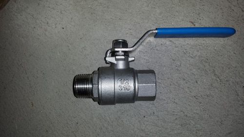 Lafferty1000 wog 1/2 inch stainless steel ball valve w/ handle for sale