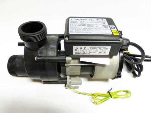 Clearflow Spa Parts DXD-8 0,75HP 1 speed with Air Switch Plug Pump