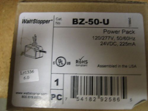 Wattstopper bz-50-u power pack, 120/277v, 50/60hz, 24vdc, 225ma for sale
