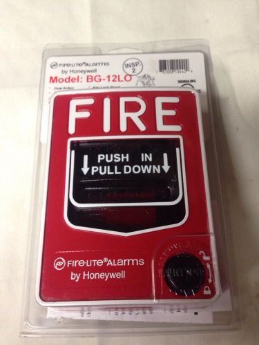 New fire-lite alarms honeywell model bg-12lo outdoor manual fire pull station for sale
