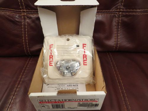 Sh24w-153075w amseco wall mount fire alarm select-a-horn/strobe for sale