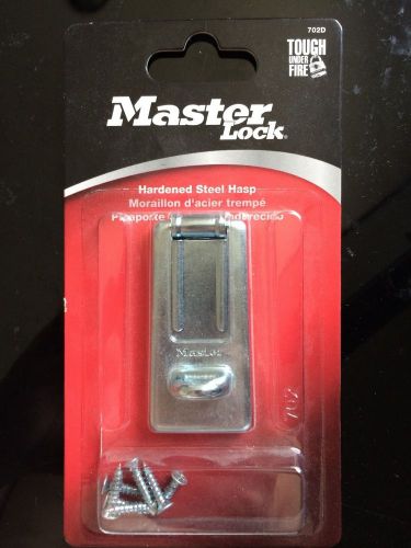 MASTER LOCK HARDENED STEEL HASP LATCH with tamper proof hinge 702D BRAND NEW