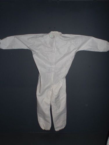 Xl zip-up white coveralls with kleen-guard nib for sale
