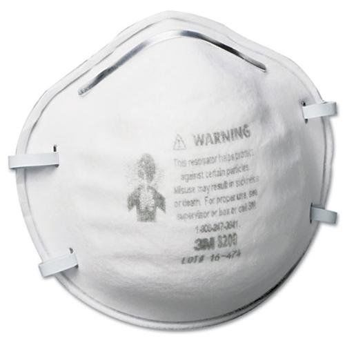 3m N95 Particle Respirator 8200 Mask - Standard - 20/ Box - White (8200_40)