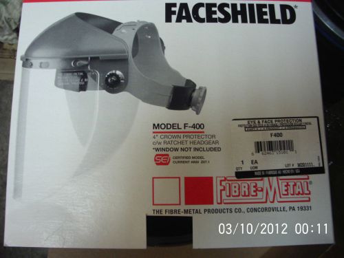 Fibre-metal by honeywell high performance face shield assembly - f400 head gear for sale