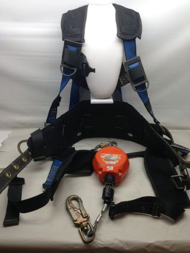 Lot safewaze thor lifeline m-20  &amp; 1511nd-l airflex size large safety harness 2  for sale