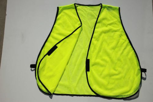 Qty 50- lime green mesh econo safety vests for sale