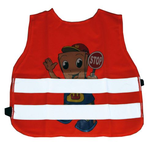 Reflective Safety Vest Tangerine Safety Vest with Reflective Strip For Children