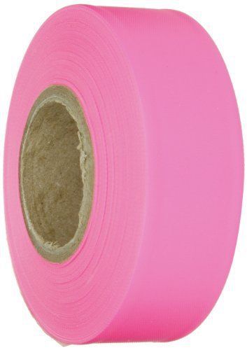Flagging tape fluorescent pink per order non-adhesive use for sale