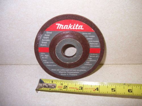 Makita grinding wheel for Steel and Stainles steel 115x6x22.23 mm A-80640