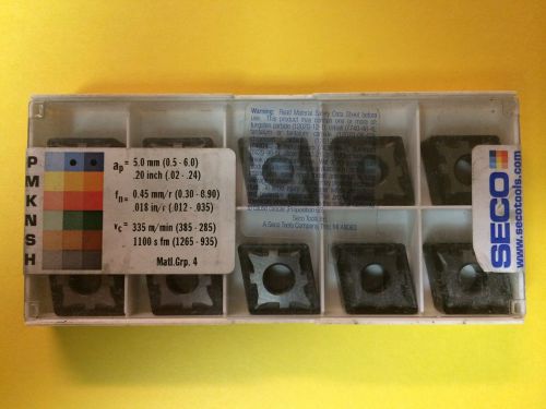 Seco cnmg160612-m5  tp1500. pack of 10 inserts. cnmg 543-m5 for sale