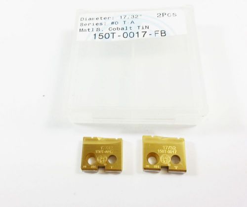 NEW 17/32&#034; AMEC #0 T-A Cobalt TiN FB Spade Inserts (2pcs)  (L459)
