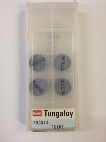 RNGN43 FX105 Toshiba Tungaloy Ceramic Inserts RNGN120400 FX105 4-pc
