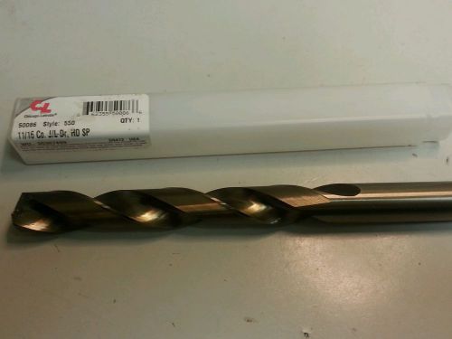 11/16&#034; cobalt jobber length drill for sale