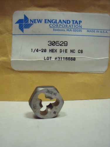 1/4&#034;-20 nc new england tap hexagon rethreading die carbon steel usa for sale