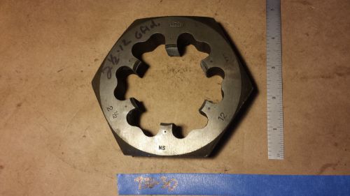 2-1/2-12 ns greenfield  4-1/2&#034; x hex die morse   usa  (930-30) for sale