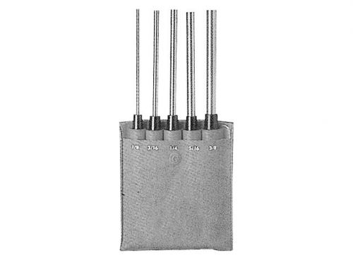 5 piece extra-long drive pin punch set for sale