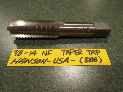 New old stock (7/8&#034;-14 nf) .875&#034;-14 right hand taper tap- hanson (hss) - (388) for sale