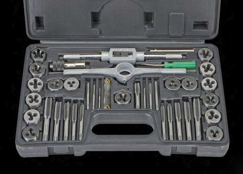 40 piece carbon steel sae tap and die set for sale