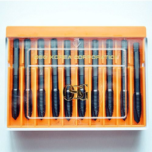10ea m8 x 1.25 oh3 spiral point steam oxided tap hsse osg for sale