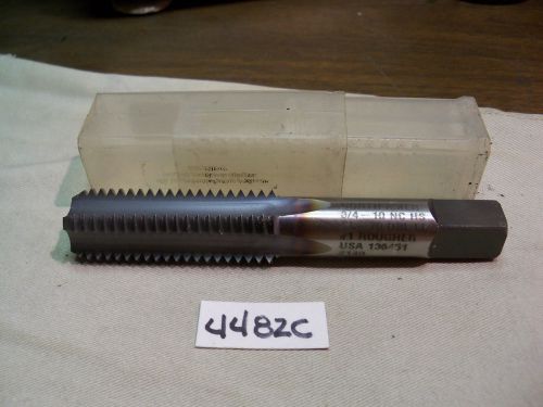 (#4482c) new machinist usa made 3/4 x 10 roughing ticn coated plug style tap for sale